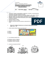 Prueba Diagnóstica de Historia Segundo 2019