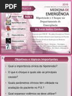 Aula 1. Hipotensão e Choque - Dr. Lucas Zambon - Apresentação PDF