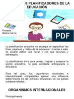 Organismos Planificadores de La Educación