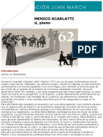 Aula de (Re) Estrenos: HOMENAJE A DOMENICO SCARLATTI Brenno Ambrosini, Piano - Música - Fundación Jua