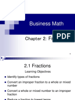 Business Math: Chapter 2: Fractions