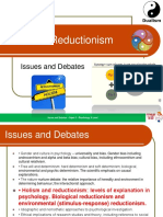 Holism & Reductionism: Issues and Debates