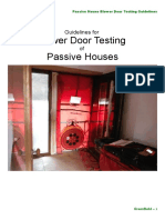 Passive House Blower Door Testing