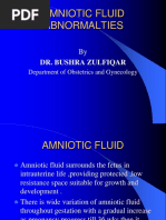 Amniotic Fluid & Its Abnormalities