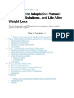 The Metabolic Adaptation Manual: Problems, Solutions, and Life After Weight Loss