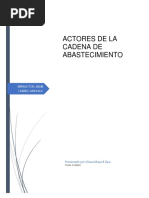 Actores de La Cadena de Abastecimiento