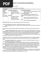 IB SL Design Technology Study Guide