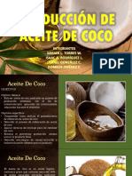 Producción de Aceite de Coco