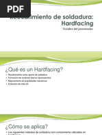 Recubrimiento de Soldadura Hardfacing