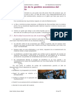 Ut 3 Optimizacion de La Gestion Economica Del Mantenimiento PDF