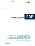 Procedimiento Colocación de Postes de Concreto - V1 PDF