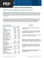 Morgan Stanley First Quarter 2019 Earnings Results: Morgan Stanley Reports Net Revenues of $10.3 Billion and EPS of $1.39