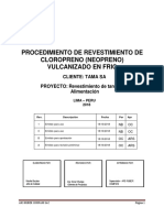 Procedimiento de Revestimiento de Cloropreno (Neopreno) Vulcanizado en Frio - 2