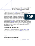 Subnet Mask: IP Addresses Lans Router