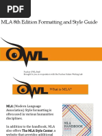 MLA 8th Edition Formatting and Style Guide