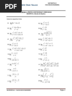 Hoja de Trabajo 8 - Limites Algebraicos