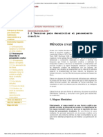 2.2 Técnicas para Desarrollar El Pensamiento Creativo - UNIDAD II El Emprendedor y La Innovación