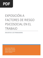 Exposición A Factores de Riesgo Psicosocial en El Trabajo