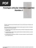 Fisiología Hombro