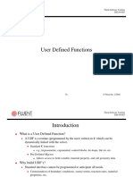 User Defined Functions: Fluent Software Training TRN-99-003