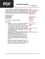 Muhammad Minhaj CV Document Control Manager