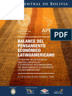 Balance Del Pensamiento Economico Latinoamericano PDF