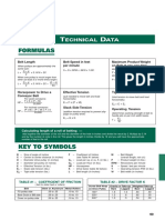 Belting Formulas