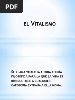 El Vitalismo