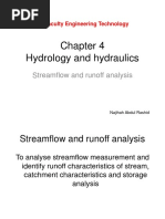 Hydrology and Hydraulics: Streamflow and Runoff Analysis