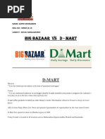 Big Bazaar Vs D - Mart