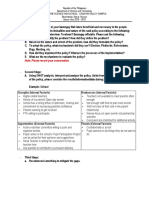 Policy Making Alternative Learning Activity