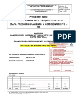 Plan de Precomisionado y Comisionado Del Sistema Relaves Linea Norte