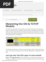 Mastering The OSI & TCP - IP