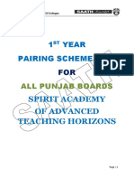 1st Y 2nd Year Pairing Scheme 2019