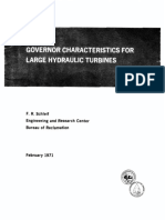 Governor Characteristics For Large Hydraulic Turbines - F. R. Schleif