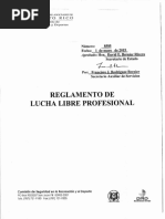 Reglamento 8585 - Reglamento de Lucha Libre Profesional PDF