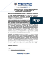 7.2 Acta Entrega Trabajo de Grado UDES Blog I. E. XXXX N.N