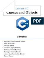 Classes and Objects