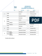 2019 Mat Assessment Programme GR 8,9,10,11