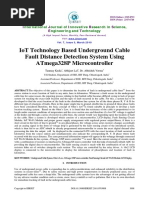 Iot Technology Based Underground Cable Fault Distance Detection System Using Atmega328P Microcontroller