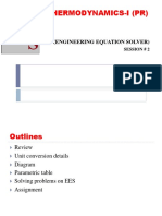 Thermodynamics-I (PR) : Ees (Engineering Equation Solver)