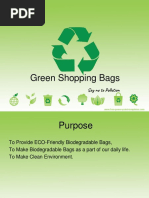 Green Shopping Bags: Say No To Pollution