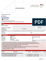 Directorate Music: Order Form For Music Examination Publications