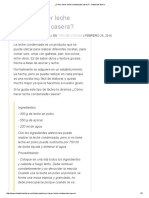 ¿Cómo Hacer Leche Condensada Casera - Industrias Iberia