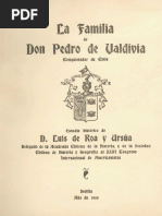 La Familia de Don Pedro de Valdivia Conquistador de Chile PDF