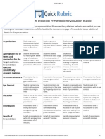 Presentation Evaluation Rubric