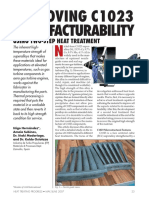 Improving C1023 Manufacturability: Using Two-Step Heat Treatment