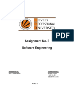 Assignment No. 3 Software Engineering