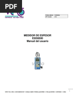 Manual Medidor de Espesor E5058500