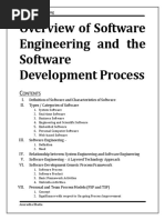 Overview of Software Engineering and The Software Development Process Updated